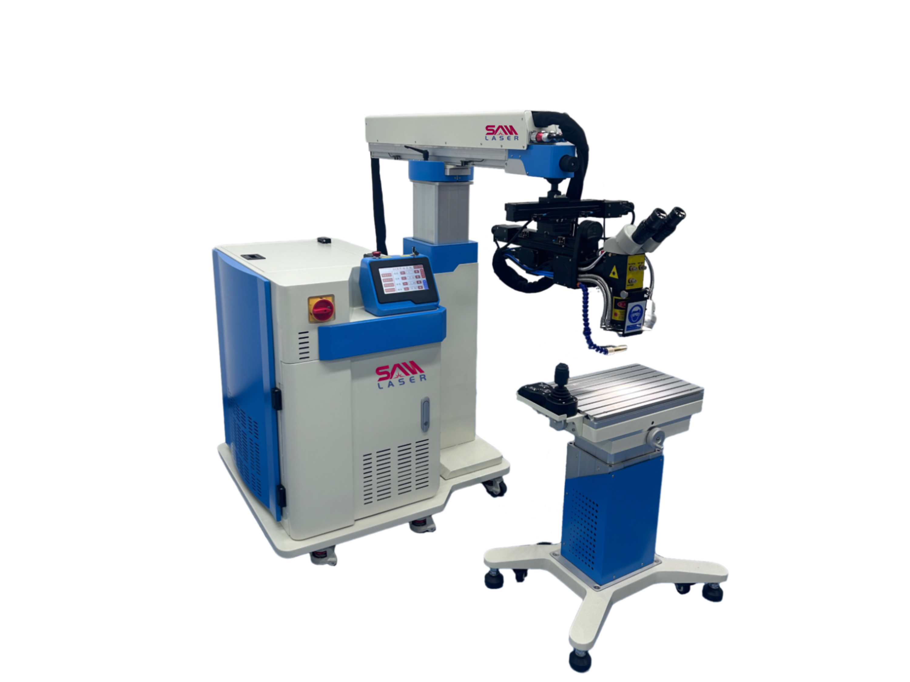 QCW/Fiber Mould laser welding machine with crane